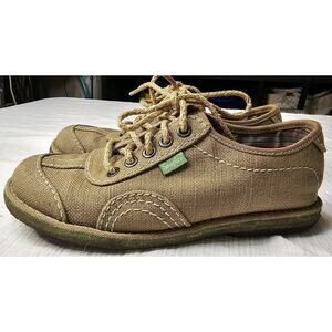 SIMPLE Green Toe Women Eco Tan Hemp Canvas Sz 7 Casual Athletic Shoes 9151